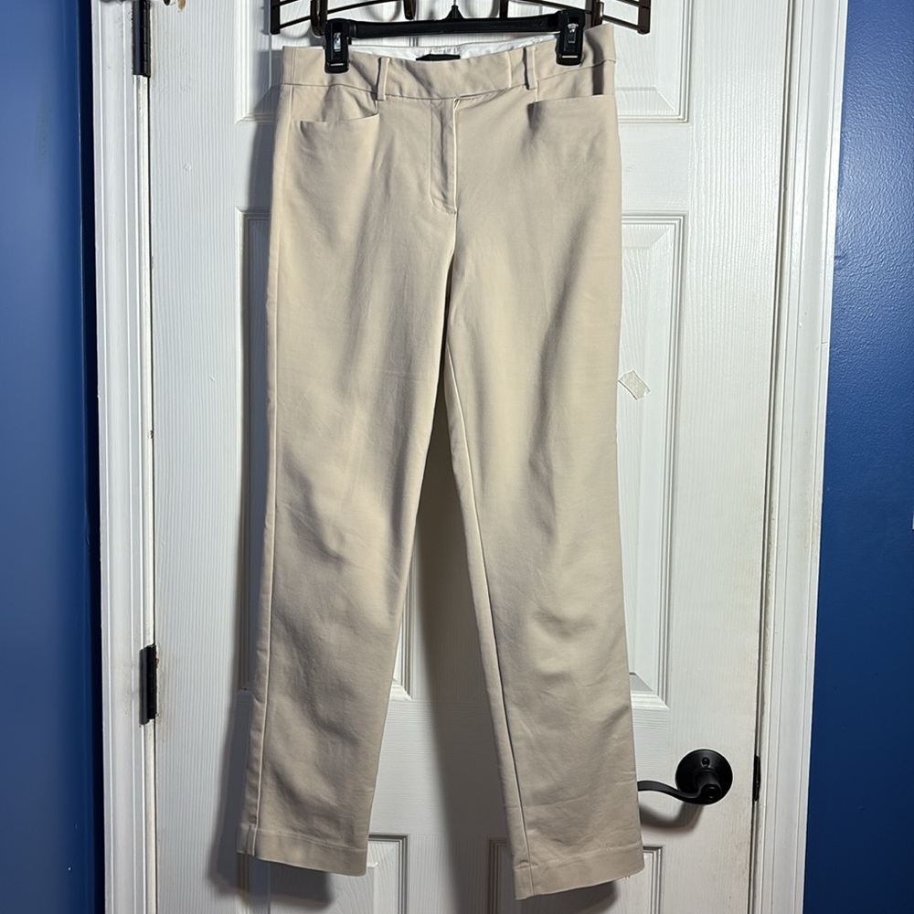 Talbots Women Newport Chino Tan Pant Size 6